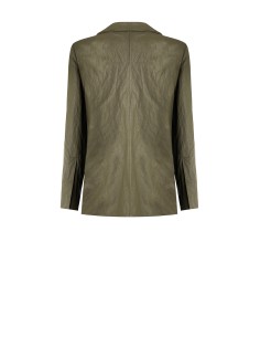 Blazer em pele sintética com efeito amassado Rinascimento 2