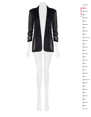 Blazer aberto em tule elástico Rinascimento