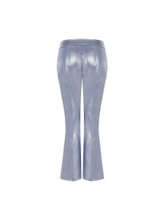 Calças Flare em Denim Laminado Rinascimento 2