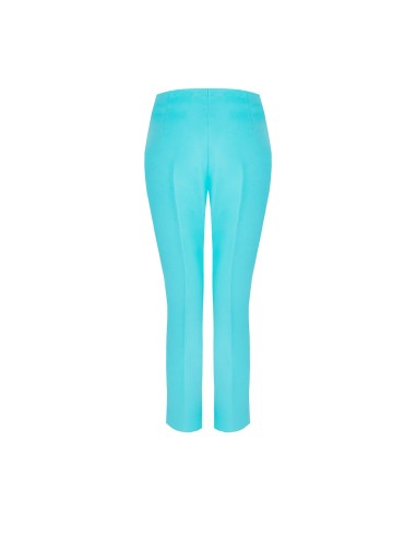 Calças Skinny Cropped Em Tecido Técnico Com Pequenas Aberturas Nos Tornozelos Rinascimento