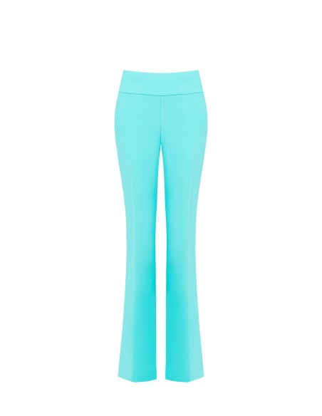 Calças flare em scuba crepe Rinascimento