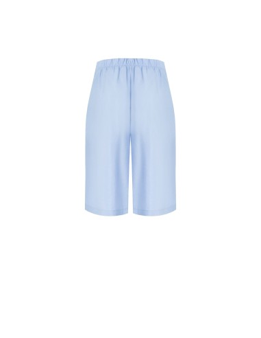 Bermuda Fluida Em Modal Com Pinças E Com Elástico Atrás Rinascimento