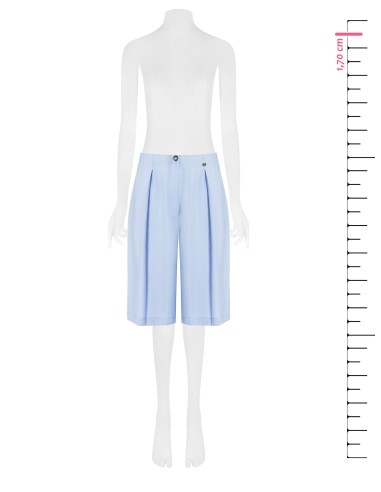 Bermuda fluida em modal com pinças e elástico atrás Rinascimento