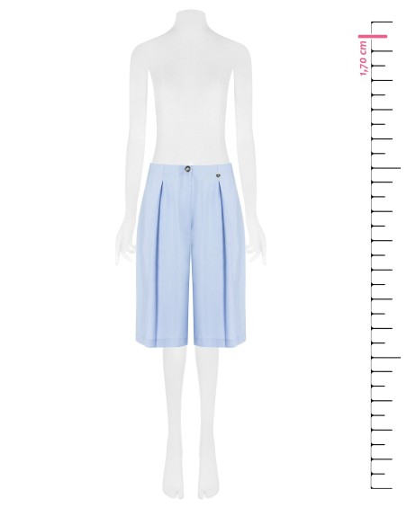 Bermuda fluida em modal com pinças e elástico atrás Rinascimento