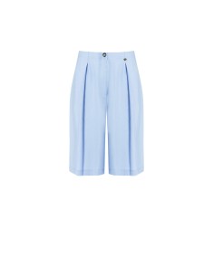 Bermudas fluidas em modal com pinças e com elástico atrás Rinascimento