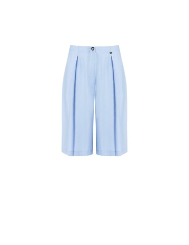 Bermudas fluidas em modal com pinças e com elástico atrás Rinascimento