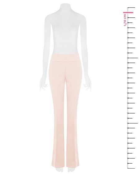 Calças flare em tecido técnico sem bolsos Rinascimento