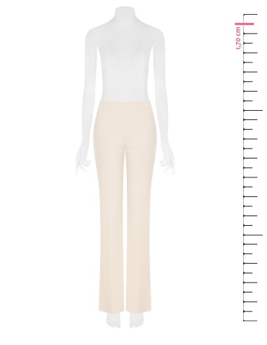Calças palazzo em scuba crepe sem bolsos Rinascimento