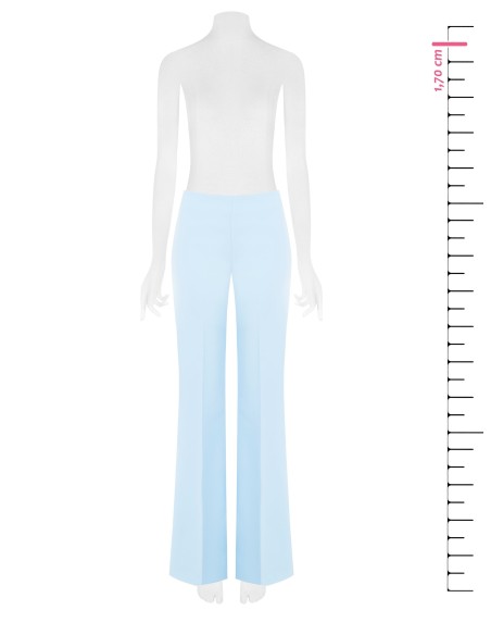 Calças Retas em Tecido Técnico com Fecho Lateral Rinascimento