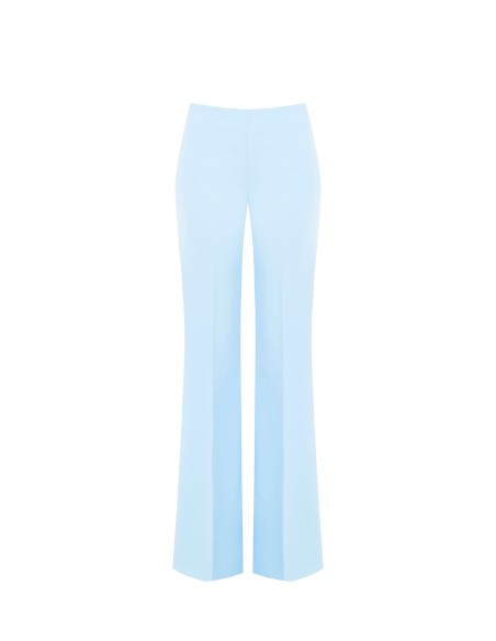 Calças Direitas Em Tecido Técnico Com Fecho Lateral Rinascimento