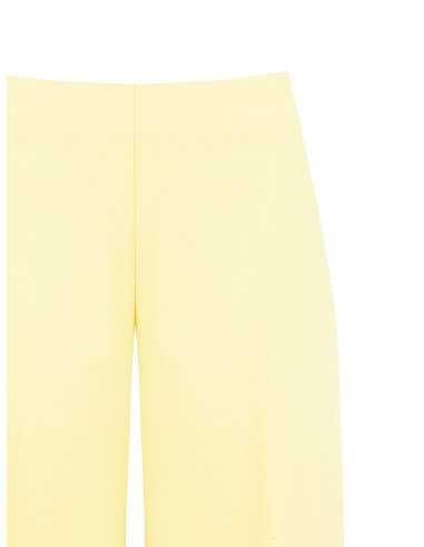 Calças Palazzo em Tecido Poliviscose com Fecho Lateral Rinascimento