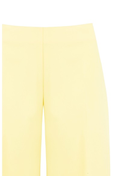 Calças Palazzo em Tecido Poliviscose com Fecho Lateral Rinascimento