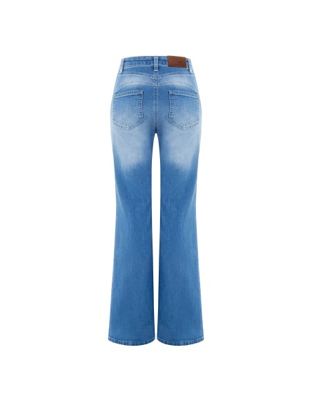 Jeans de corte reto ligeiramente elásticos Rinascimento
