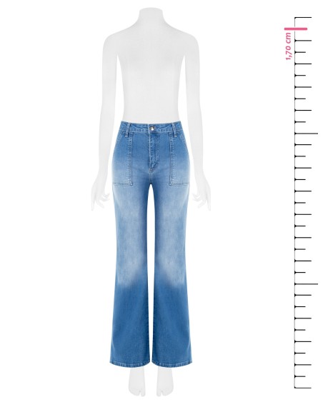 Jeans direitos ligeiramente elásticos Rinascimento