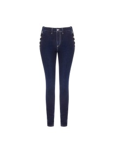 Jeans skinny com botões nas laterais Rinascimento
