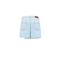Minissaia-calça em Denim transpassada Rinascimento 2