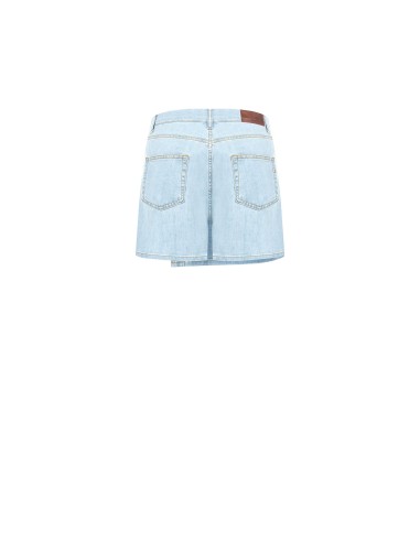 Minissaia-calça em ganga transpassada Rinascimento