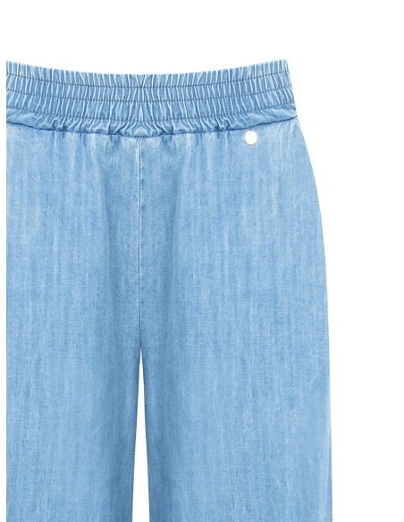 Jeans com elástico na cintura e bolsos Rinascimento