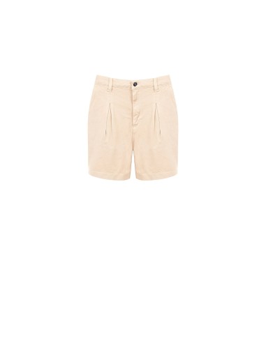 Calções Curtos Largos em Ganga com Pinças e Glitter Rinascimento