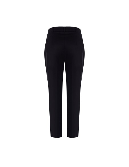 Calças Cropped em Misto de Algodão com Bolsos Rinascimento