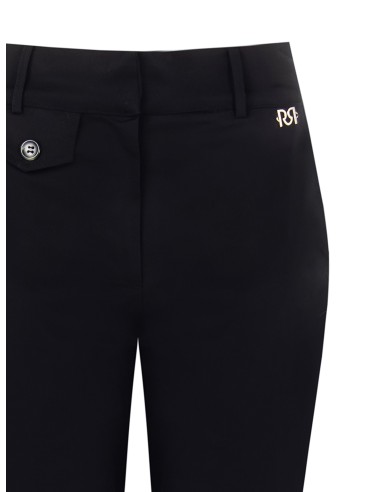 Calças cropped em mistura de algodão com bolsos Rinascimento