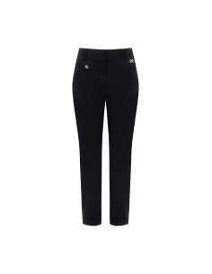 Calças Cropped em Mistura de Algodão com Bolsos Rinascimento