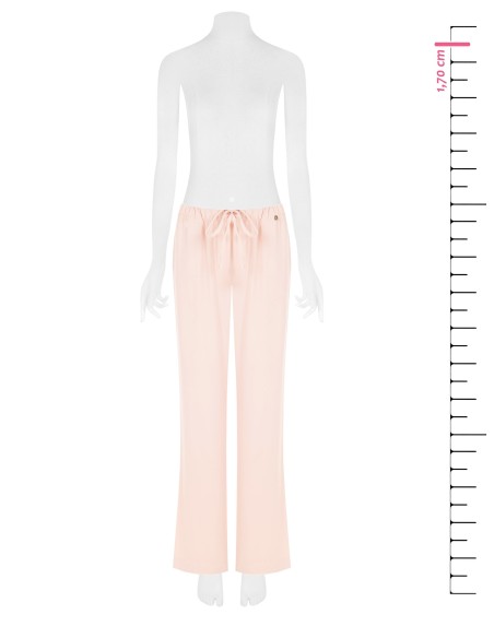 Calças Palazzo em Tecido Fluido com Cordão na Cintura Rinascimento