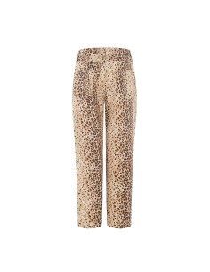 Calças Mom Fit Até ao Tornozelo com Estampado Animal em Algodão Rinascimento 2