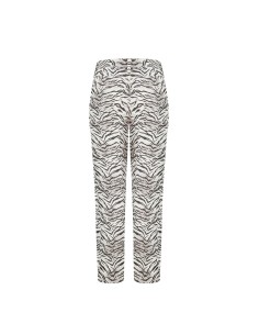 Calças Mom Fit até ao tornozelo com padrão zebra em algodão Rinascimento 2