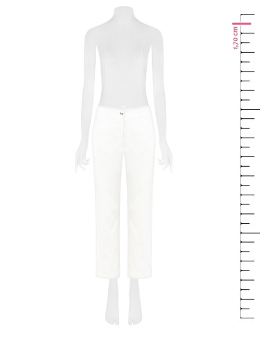 Calças Cropped em Tecido Elástico Rinascimento