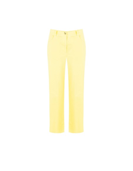 Calças Cropped em Tecido Elástico Rinascimento