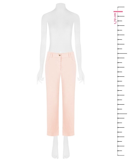 Calças Cropped Em Tecido Elástico Rinascimento