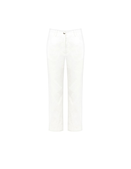 Calças Cropped Em Tecido Elástico Rinascimento