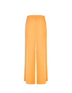 Calças Palazzo Em Tecido Fluido Com Pinças E Elástico Atrás Rinascimento 2