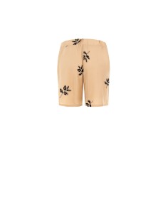 Calções Curtos Largos com Miçangas e Folhas Bordadas Rinascimento 2