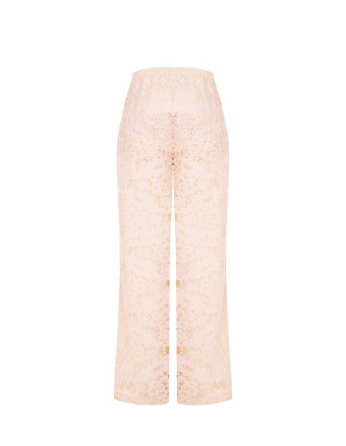 Calças Palazzo em Renda com Calções Integrados e Bolsos Rinascimento