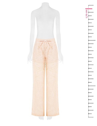 Calças Palazzo em Renda com Calções Integrados e Bolsos Rinascimento