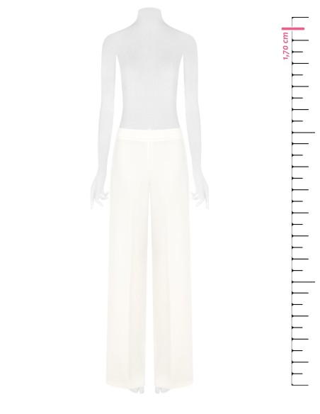 Calças Palazzo em Tecido Fluido com Fecho Lateral Rinascimento