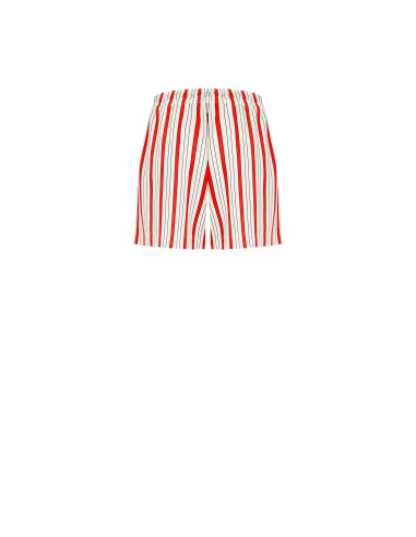 Calções Curtos às Riscas com Elástico e Cordões na Cintura Rinascimento