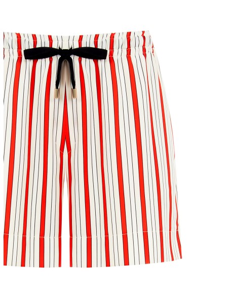 Calções Curtos às Riscas com Elástico e Cordões na Cintura Rinascimento