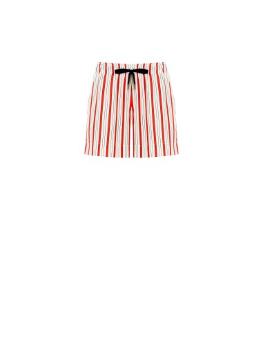 Calções Curtos às Riscas com Elástico e Cordões na Cintura Rinascimento