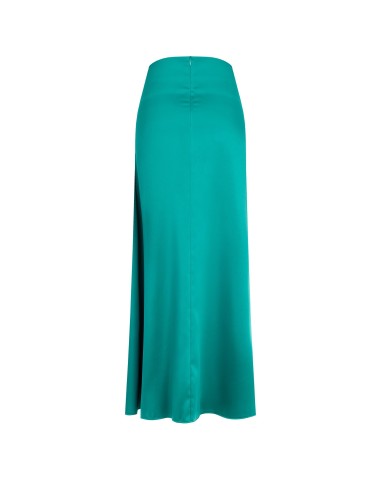 Saia Longa Rodada em Cetim com Drapeado Rinascimento