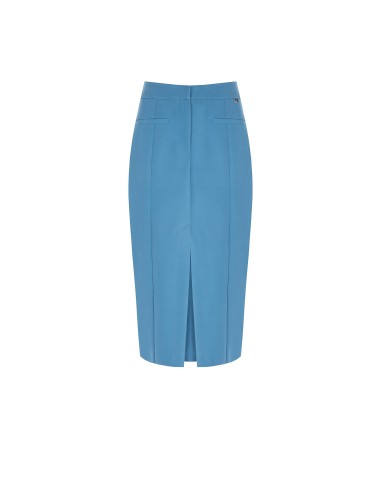 Saia Lápis em Tecido Técnico com Fenda Frontal Rinascimento