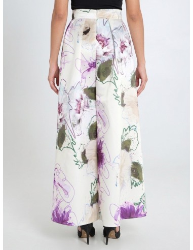 Saia Longa Rodada em Cetim Estruturado Duchesse com Bolsos Rinascimento