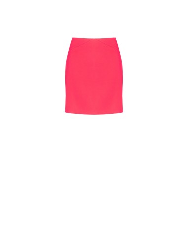 Mini-saia com corte trapézio em tecido técnico Rinascimento