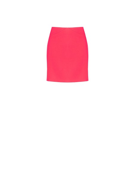 Mini-saia com corte trapézio em tecido técnico Rinascimento