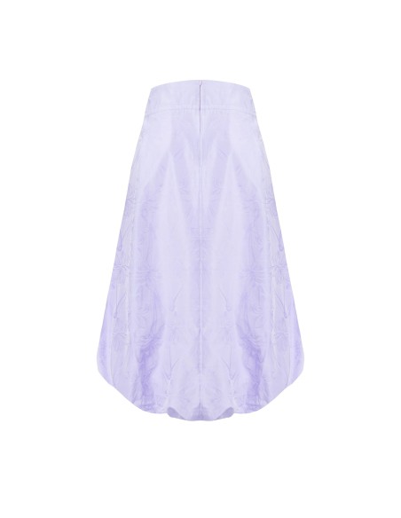 Saia longa estilo balão em cetim jacquard Rinascimento