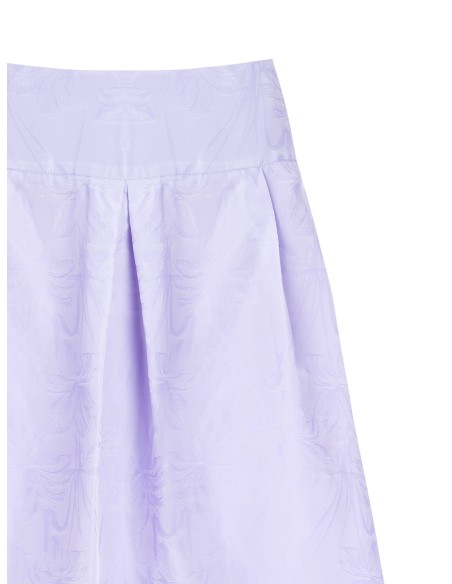 Saia Longa Balão em Cetim Jacquard Rinascimento