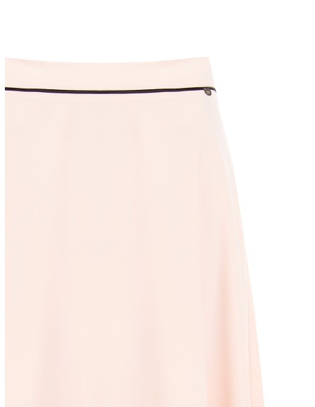 Saia longa rodada em raso macio Rinascimento