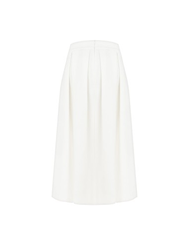 Saia Midi Plissada em Ganga Rinascimento